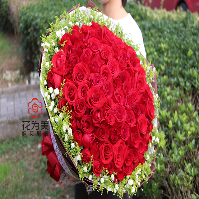 99朵红玫瑰花束f1