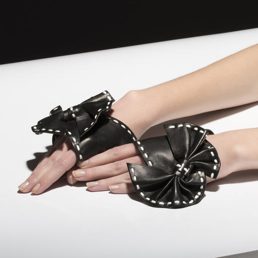 北京仓｜Catherine Osti-Stéphanie-设计师同款 露指手套［法国设计师］ 商品图2