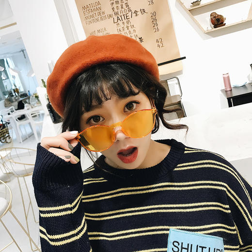 【贝雷帽】秋冬韩版百搭羊毛贝雷帽女士复古毛呢休闲画家帽日系简约帽子 商品图0