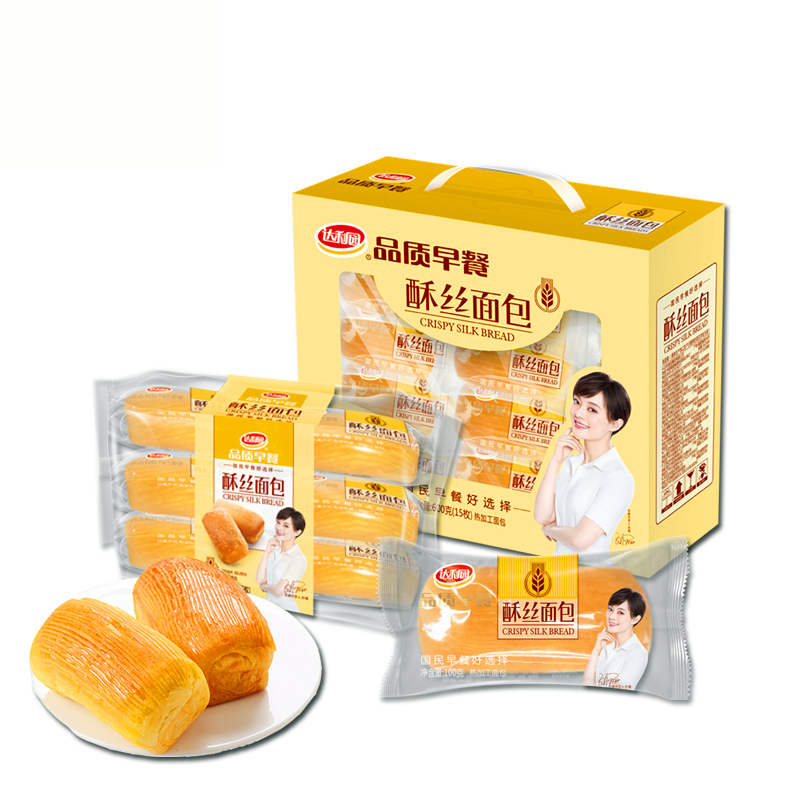 【超市4】达利园品质早餐酥丝面包600g