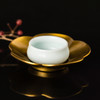 朱炳仁铜茶道 个性梅花碟 抑菌铜茶盘 茶碟茶托 点心盘 建水 商品缩略图1