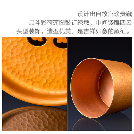 朱炳仁铜龟寿康宁  建水盒渣斗罐 茶具 茶道礼品 茶道艺术 商品图4
