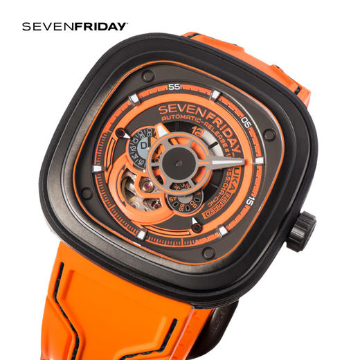 SevenFriday工业元素系列机械腕表（P3/07 KUKA III限量版） 商品图1
