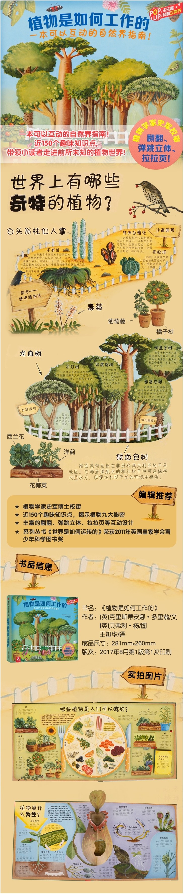 乐乐趣科普立体书-植物是如何工作的