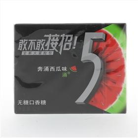 5无糖口香糖12片装奔涌西瓜味