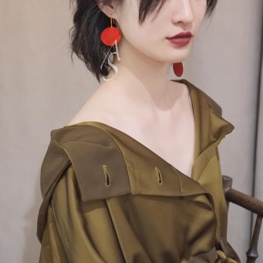 Anissa Kermiche 红色空气雕塑耳饰（一对） 商品图1