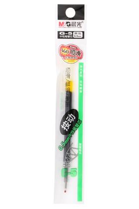 按动0.5mm中性笔替芯