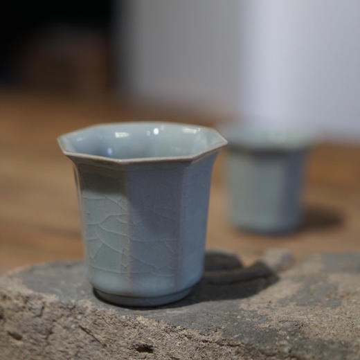 晓栋窑 天青八方杯 商品图1
