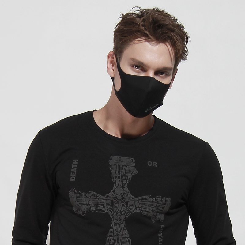 越野e族黑色口罩潮款防晒口罩男女通用个性面罩
