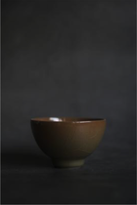 晓栋窑 黄釉茶盏