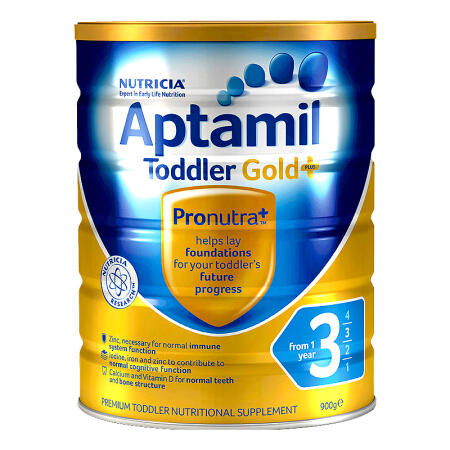【海外直邮】【预售 新澳直邮】Aptamil/爱他美 金装婴幼儿奶粉 900g*6/箱 商品图3