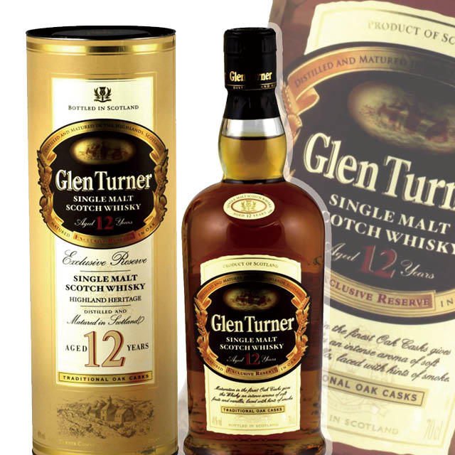 格伦特纳12年威士忌 glen turner scotch whisky aged