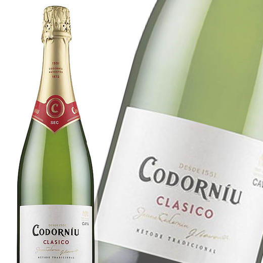 西班牙原瓶进口起泡酒 科多纽经典起泡葡萄酒 Codorniu Clasico Semi Sec  单支装750ml 商品图0
