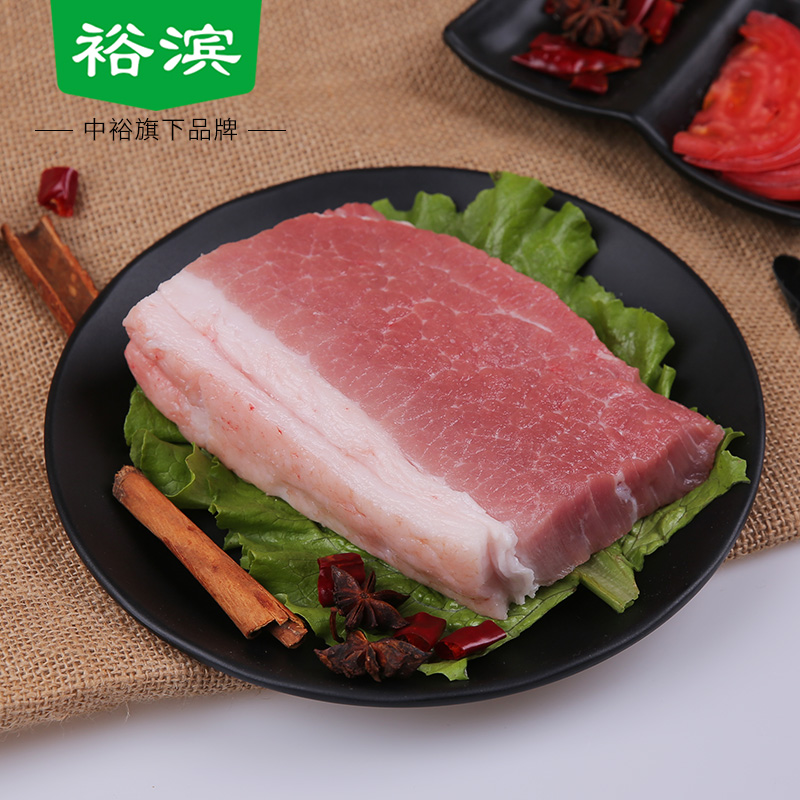 裕滨纯粮年猪肉(冷鲜肉)带膘二号肉(前腿肉)350g/盒