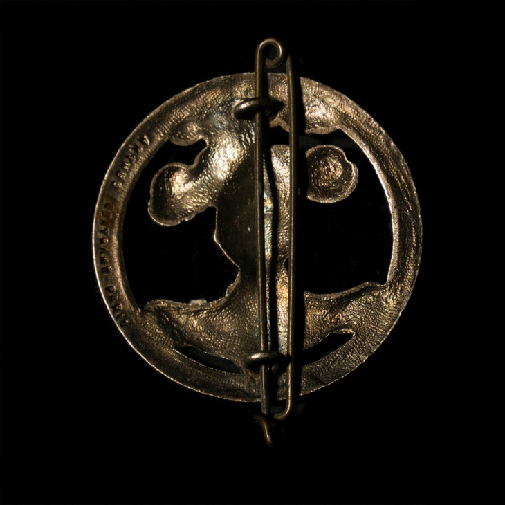 中世纪骑士头像扣针/broche de tolede