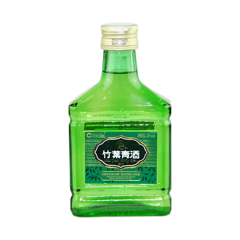 【小波竹】38°杏花村汾酒玻瓶竹叶青酒 单瓶150ml 整箱12瓶