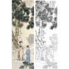 陈少梅金陵十二钗白描人物底稿之贾元春-CX02 商品缩略图0