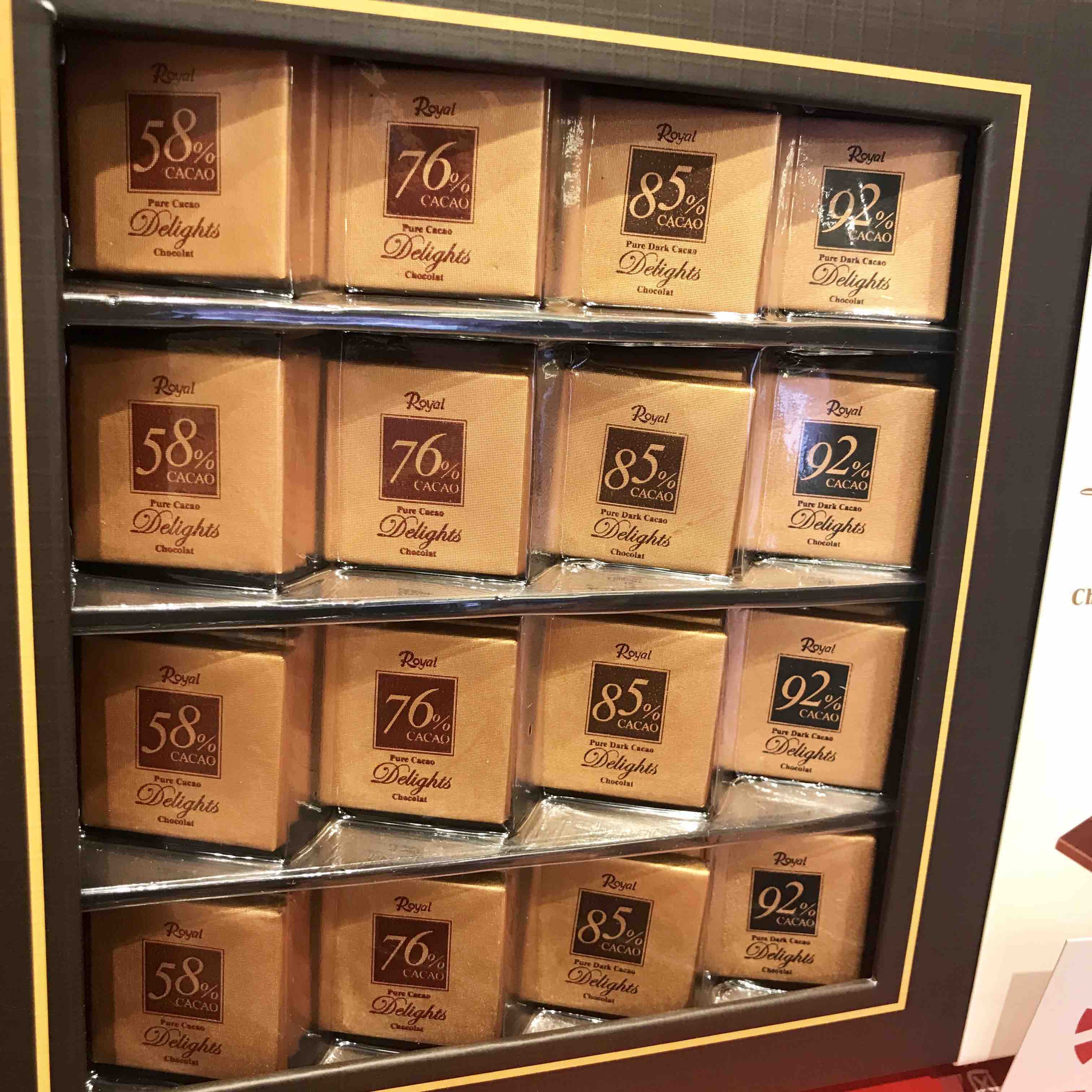 韩国royal皇家牌 精装巧克力礼盒240g48小块