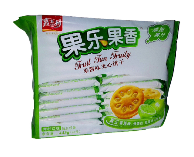 嘉士利青柠果酱味夹心饼干443g