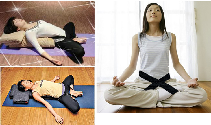 瑜伽新手盘腿打坐弹力带 瑜伽多功能伸展带拉力带弹力