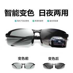 【新科研技术研发】【Bertha智能变色护眼眼镜】日夜两用防紫外线偏光变色眼镜开车钓鱼墨镜