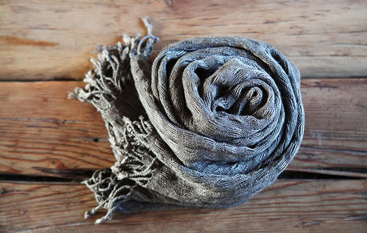 拙朴工舍   蚕丝牦牛绒围巾 商品图3