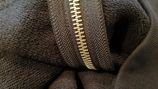 严素汪拉链帽衫 蓝 男女通款 严素态度 帽衫 商品图2