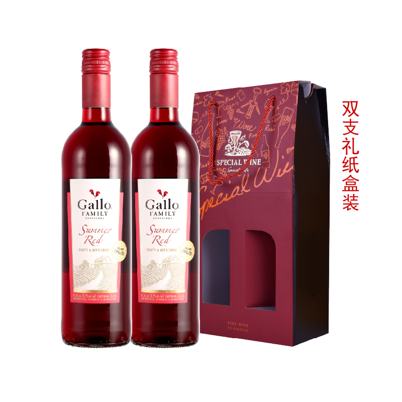 嘉露家族庄园庄园夏日红葡萄酒750ml*2