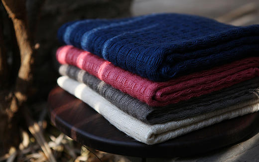 拙朴工舍   蚕丝牦牛绒围巾 商品图0