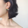 订购7周到｜Bounkit-Ruby-天然红玛瑙 绿玛瑙 2种戴法 耳环［美国设计师］ 商品缩略图2
