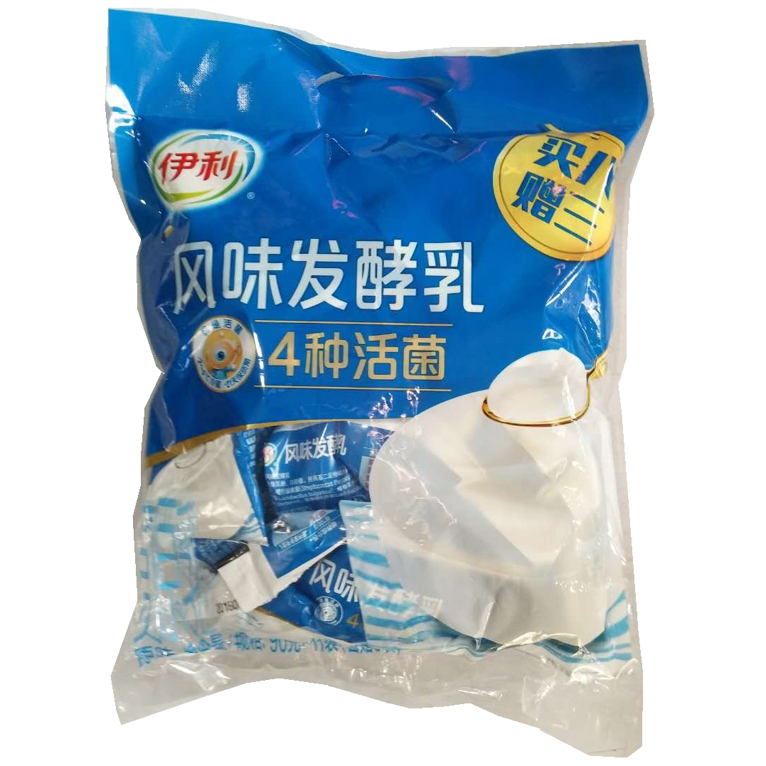 【18.01.18-18.02.07】伊利风味发酵乳原味 酸奶90g*11袋(酸奶)