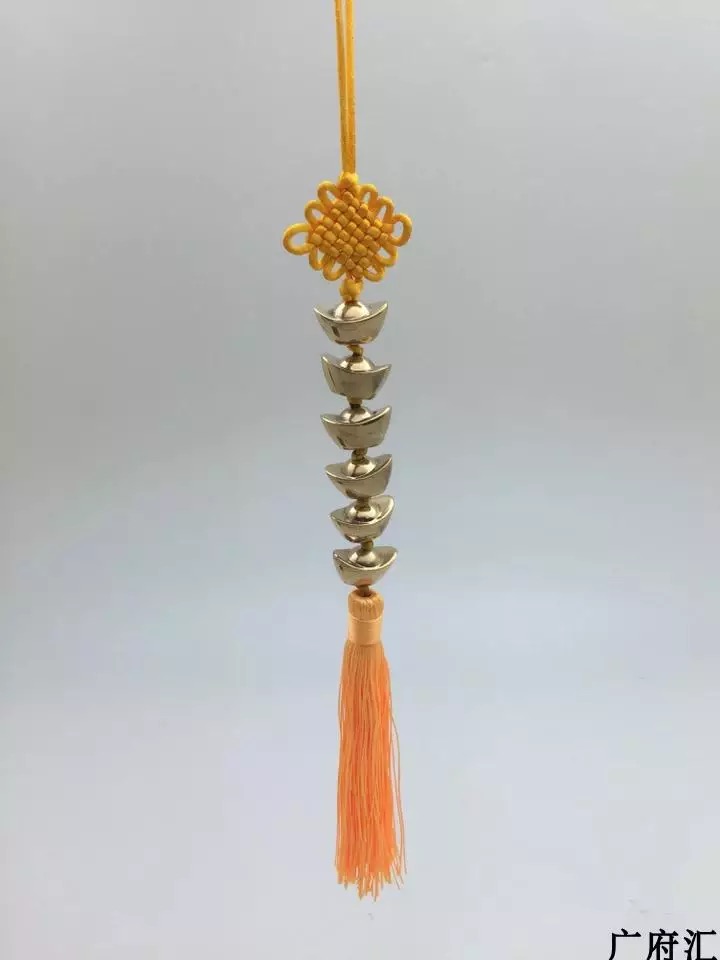 广府汇 非遗 天程铜艺 黄铜元宝串  办公室家居挂件摆件挂饰