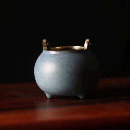 小号三足冲耳炉(蓝色) 商品图2