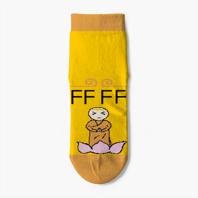 2白作品:我fff.佛慈悲 袜题:佛系·女 3号袜 35-38