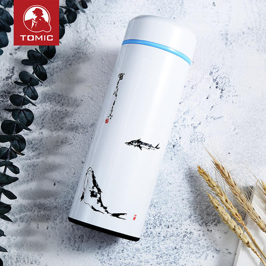 （永久下架）限量款潘天寿鱼乐图-双层保温杯 商品图1