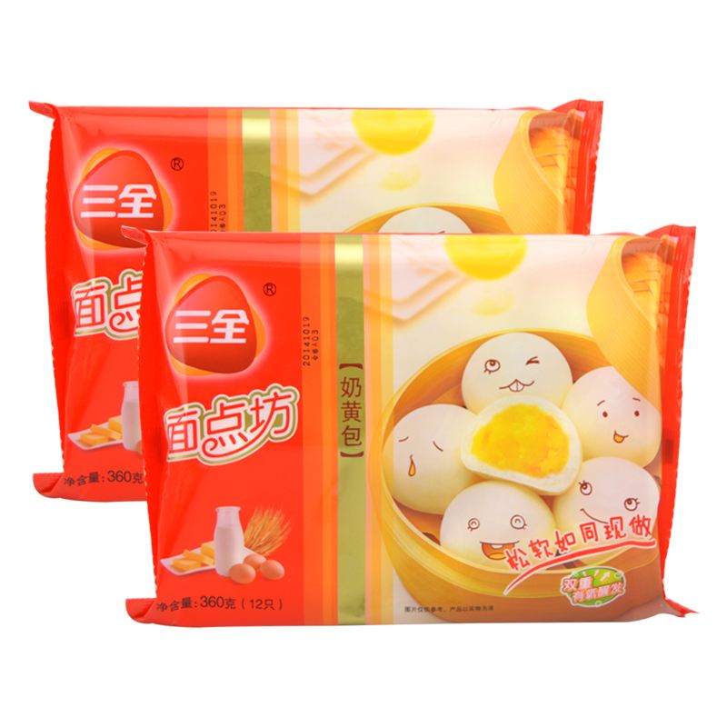 三全奶黄包 360g*24包