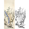 陈少梅竖幅工笔传统仕女人物白描底稿-《挑帘图》-多种白描尺寸可选-CR11 商品缩略图0