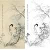陈少梅竖幅工笔传统人物白描底稿-双清仕女-多种白描尺寸可选-CR05 商品缩略图0