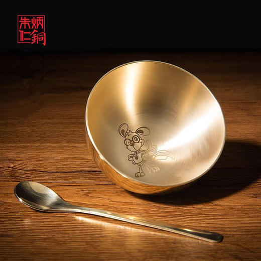 （永久下架）朱炳仁 小金碗儿童套餐具 商品图1