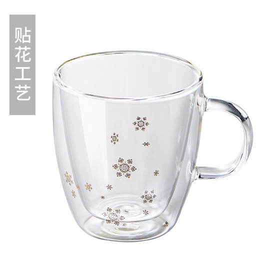 茶杯-玻璃水杯-隔热双层/雪花杯 商品图2