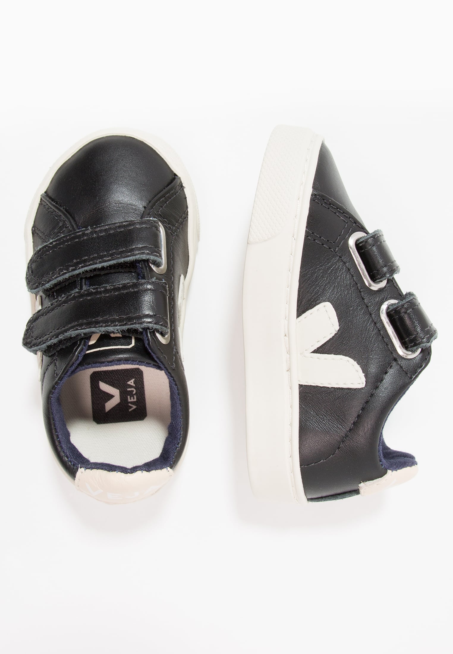 veja velcro - 童鞋 时尚运动鞋 低帮 - black/sable