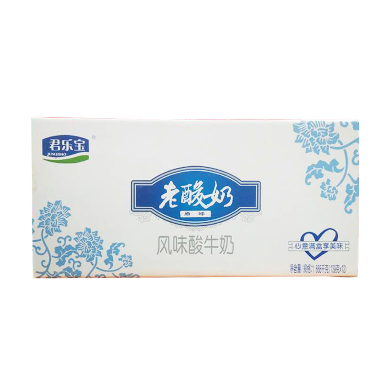 君乐宝老酸奶风味酸牛奶原味139g*12