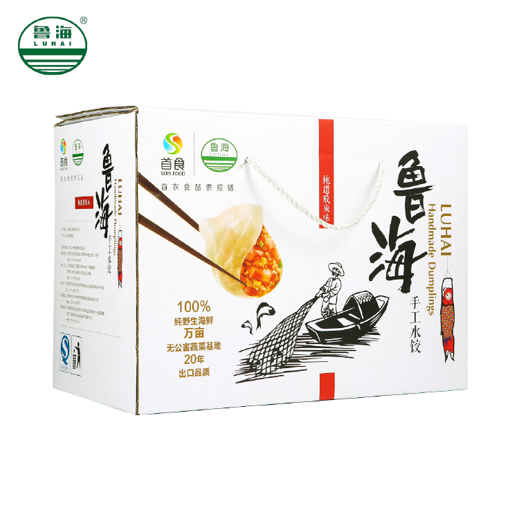 鲁海手工海鲜水饺礼盒(6种口味,见详情页)