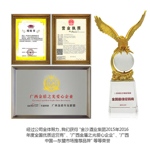贵州金沙酱酒A3品鉴小酒版酱香型高度53度纯粮食酒6瓶装600ml 商品图5