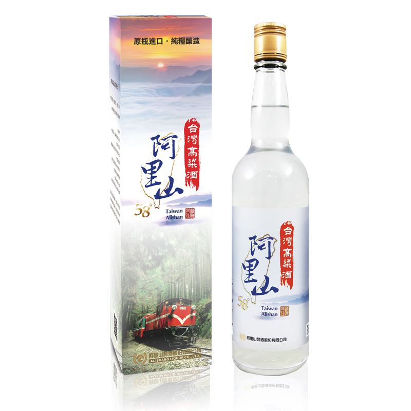 【赠品】58°台湾阿里山高粱酒 原瓶进口 纯粮酿造 单瓶600ml