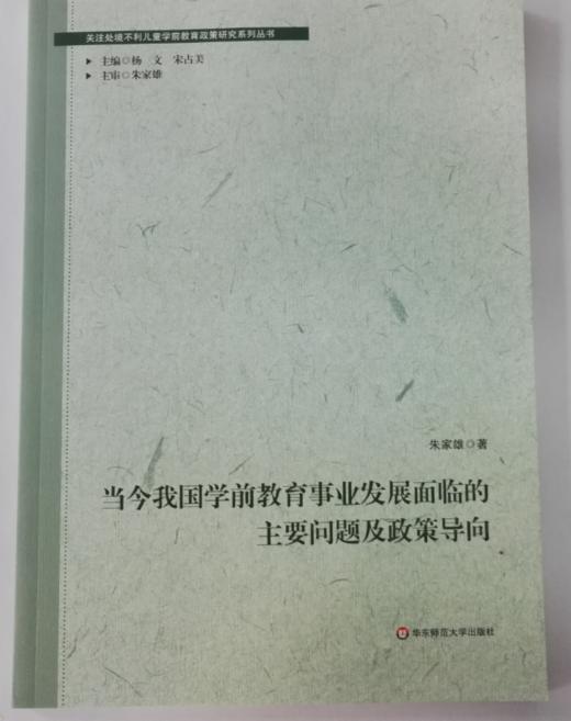 当今我国学前教育事业发展面临的主要问题及政策导向 华东师范 商品图0