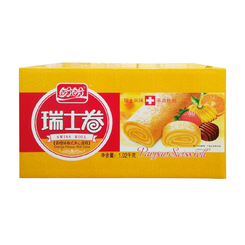 盼盼瑞士卷礼盒香橙味102kg