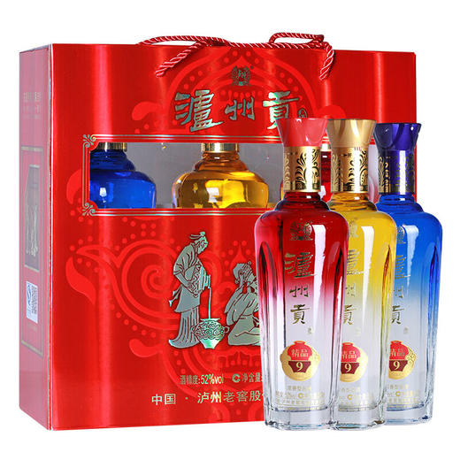 泸州贡酒  500ML 3瓶 52度 礼盒装 商品图0