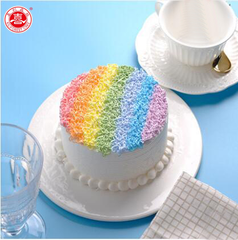 喜利森林彩虹生日蛋糕 情侣小蛋糕甜品 限南宁同城配送