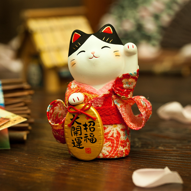 日本进口 药师窑 纯手工招财猫丨点击右下角积分兑换